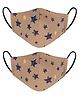 VEA 5 Layered Filtration Cotton Reusable Face Masks Fawn - Pack Of 2