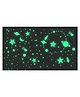 FunBlast Glow in The Dark Fluorescent Space Galaxy Wall Ceiling Stickers 12 Pieces (Design May Vary)