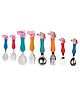 FunBlast Unicorn & Pig Printed Feeding Fork & Spoon Set Pack of 8 - Multicolour