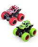 New Pinch Friction Powered  Mini Monster Trucks Pack of 2 - Red & Yellow 