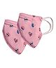 Advind Healthcare Smog Guard N95 Kids Mask Without Valve Pink Mushroom Design - Pack of 2
