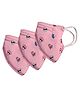 Advind Healthcare Smog Guard N95 Kids Mask Without Valve Pink Mushroom Design - Pack of 3