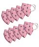 Advind Healthcare Smog Guard N95 Kids Mask Mushroom Design Pink - Pack of 10