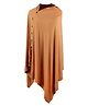 MOMISY Multipurpose Nursing Poncho Style Cover Scarf With Buttons - Brown