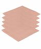 Lula Muslin Cotton Sqaure Wash Cloth Pack Of 5 - Orange