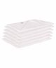 Lula Muslin Cotton Sqaure Wash Cloth Pack Of 6 - White