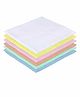 Lula Muslin Cotton Sqaure Wash Cloth Pack Of 6 - Multicolor