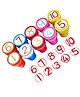 Funblast Number Stamper Pack of 10 - Multicolour