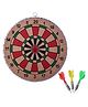Muren Wooden Dart Board Game With 3 Darts - Multicolor