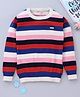 Smarty Girls Full Sleeves Pull Over Sweater Striped - Multicolor