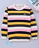 Smarty Girls Full Sleeves Pull Over Sweater Striped - Multicolor