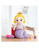 Fiddlerz Soft Plush Mermaid Doll for Kids Adorable Princess Design with Crown Perfect Cuddly Toy for Girls Ideal Gift for Imaginative Play(Color may Vary)