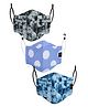 CENWELL Cotton Kids Mask Reusable Washable Breathable Face Mask With Adjustable Earloops Multicolor- Pack of 3