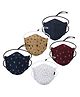 CENWELL Cotton Reusable & Washable Masks For Adults Multicolor -  Pack of 5