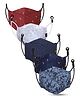 CENWELL Cotton Reusable & Washable Masks For Adults Multicolor - Pack of 5