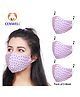 CENWELL Cotton Reusable & Washable Masks For Adults Pink-  Pack of 3