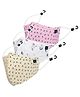 CENWELL Cotton Reusable & Washable Masks For Adults Multicolor -  Pack of 3