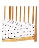 Petit Clouds Night Star 100% Pure Organic Cotton 200 TC Cot Sheet - White 