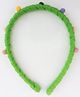 FOLLOW THE NEEDLE Pom Pom Hair Band - Green