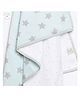 Masilo Organic Cotton Dohar Blanket 105 x 105 cm For Baby's/kids Nursery Soft ,Lightweight and portable, 0 to 3 Years - Sleepy Star - Blue