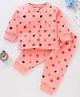 KandyFloss by Amul Full Sleeves Night Suit Candy Print - Pink