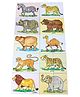 Creative Animal Floor Puzzle Cardboard Multicolour - 10 Pieces