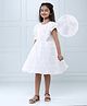 Hola Bonita Short Sleeves Lace Party Frock - White