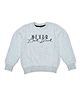 Funkrafts Full Sleeves Never Look Back Printed Sweatshirt - Light Grey