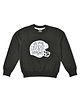Funkrafts Full Sleeves It's My Favourite Season Printed Sweatshirt - Black