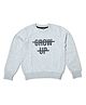 Funkrafts Full Sleeves Grow Up Printed Sweatshirt - Light Grey