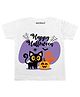 KNITROOT Happy Halloween Print Half Sleeves Tee - White