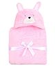 Tiekart Bunny Design Hooded Blanket - Pink