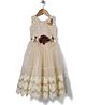 M'Princess Floral Detailing Gown - Off White