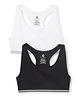 Charm n Cherish Pack Of 2 Solid Beginners Bra - White Black