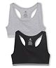 Charm n Cherish Pack Of 2  Beginners Sports Bra - Grey Black