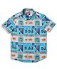 Jack & Jones Junior Half Sleeves Shirt Gaming Print - Blue