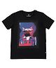 Jack & Jones Junior Half Sleeves Tee Dog Print - Black