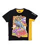 Jack & Jones Junior Half Sleeves Tee Animal Print - Black