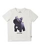 Jack & Jones Junior Half Sleeves Tee Dog Print - White