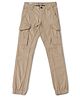 Jack & Jones Junior Full Length Solid Pants - Beige
