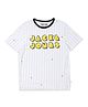 Jack & Jones Junior Half Sleeves Tee Text Print - White