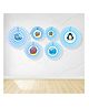 Untumble Underwater Paper Fans Blue - Pack of 6