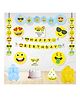Untumble Emoji Birthday Paper Fan Kit -  Pack of 50