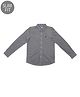 JACK & JONES JUNIOR Full Sleeves Cotton Slim Fit Shirt Solid - Dark Grey