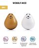 Intellibaby Premium Wooden Roly Poly Wobbly Mice Toy | Crawling Skill Toy | Push & Shake Wobbling Mice | Tumbling Toy for Infants & Babies | Encourages Movement & Coordination |Paediatrician Recommended| BIS Certified | Baby Gift for Toddlers | Multi