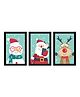 WENS Framed Christmas Celebration Color Art Print Pack of 3  - Multicolor