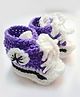 Knits & Knots Sneaker Design Booties - Purple
