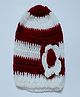 Knits & Knots Flower Design Cap - Maroon