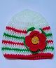 Knits & Knots Flower Design Cap - Multi Colour