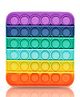 VGRASSP Square Shape Pop Bubble Stress Relieving Silicone Pop It Fidget Toy (Colour May Vary)
